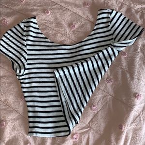 Striped crop top